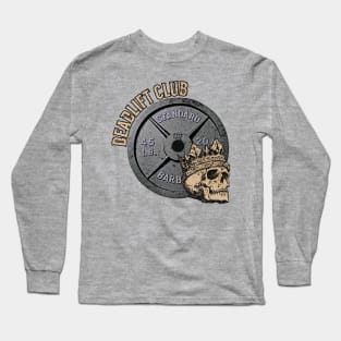 Deadlift Club Skull and Plate Long Sleeve T-Shirt